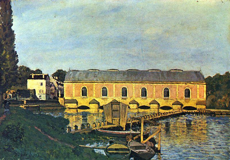 Alfred Sisley Maschinenhaus der Pumpe in Marly